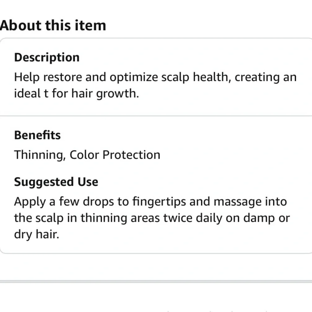 Colorproof Biorepair Thicken Hair Scalp Serum for Thinning Color Treated Hair